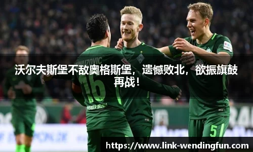 沃尔夫斯堡不敌奥格斯堡,遗憾败北,欲振旗鼓再战!